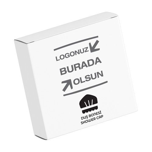 Bonnet de douche avec coffret logo