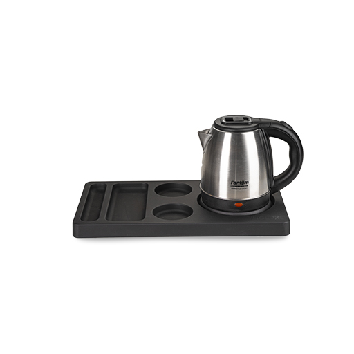 Ensemble bouilloire 1L luxe ABS noir - Holuxe Evora