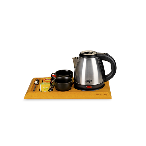 Plateau d’accueil Holuxe Soria Natural avec bouilloire 1.2L