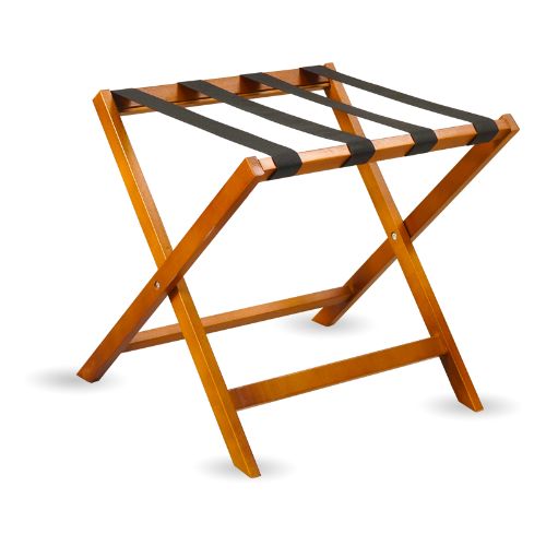 Porte-valise en bois noyer simple