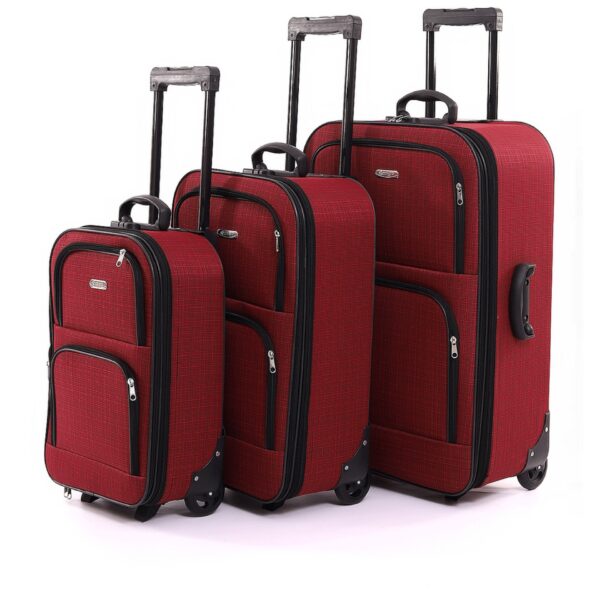 Set de valises tissu V120 - 2 roues (3 pièces)